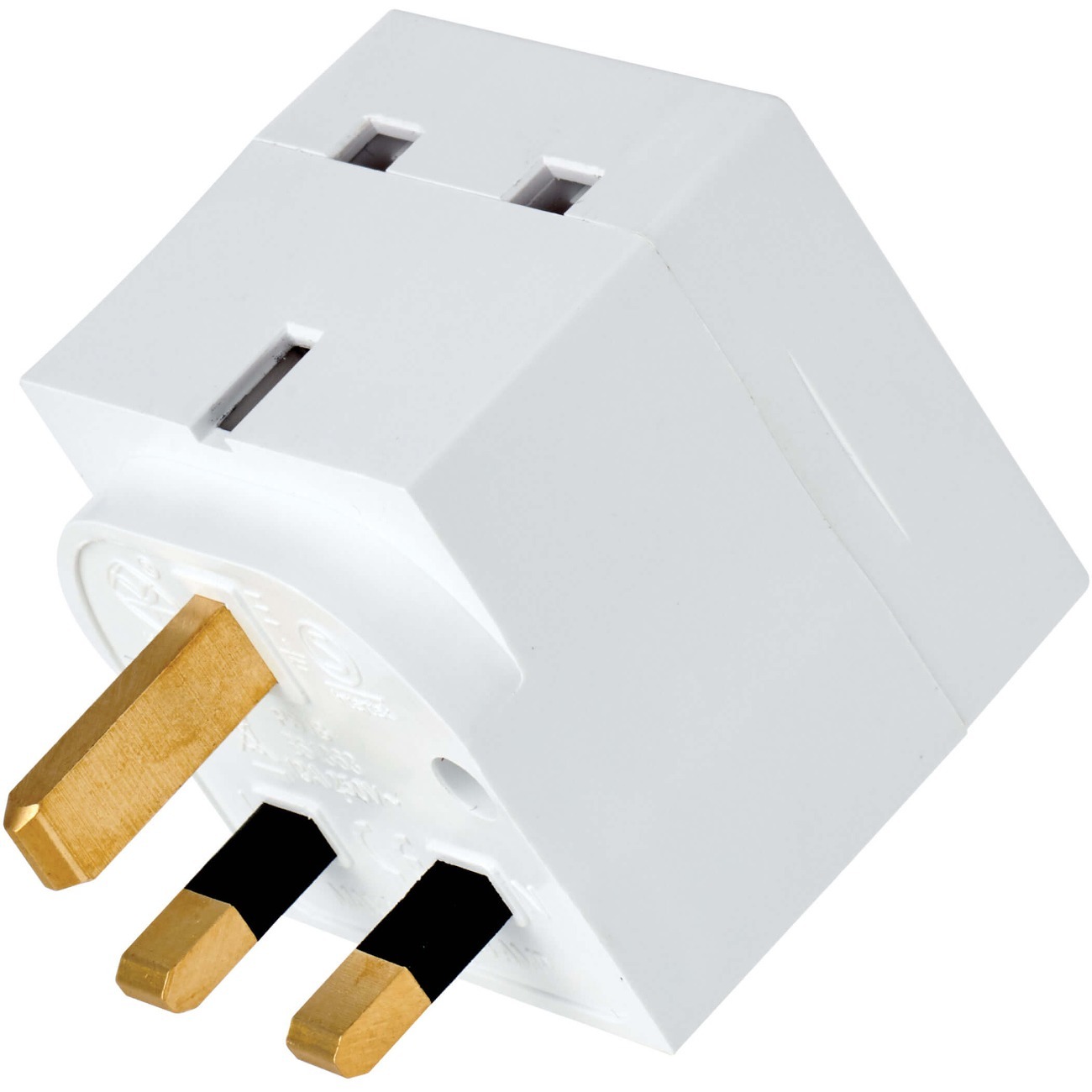 Tripp Lite Protect It! PS1B Power Plug - 2 x BS 1363A Plug - 230 V AC / 13 A - White