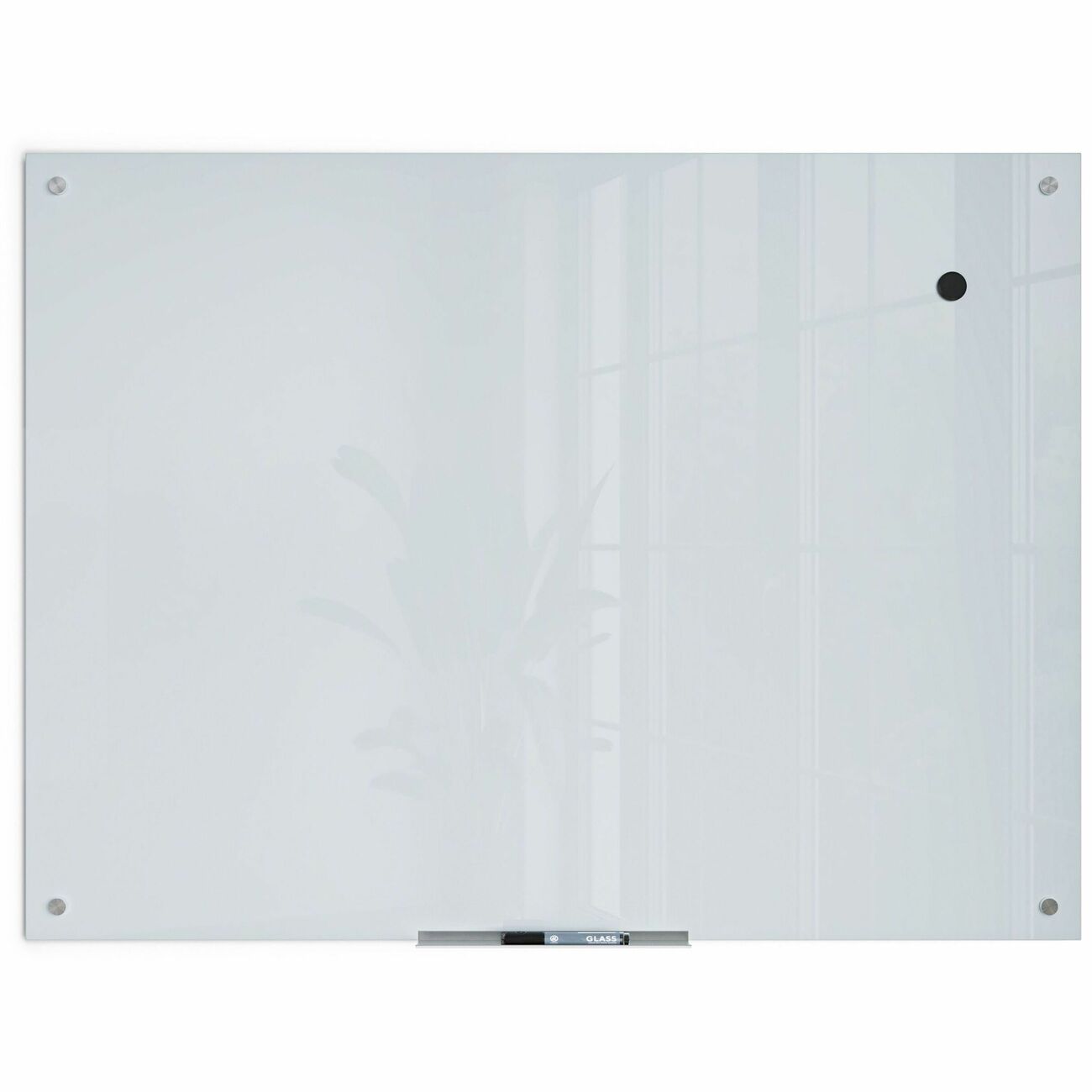 U Brands Magnetic Glass Dry Erase Board - 35 (2.9 ft