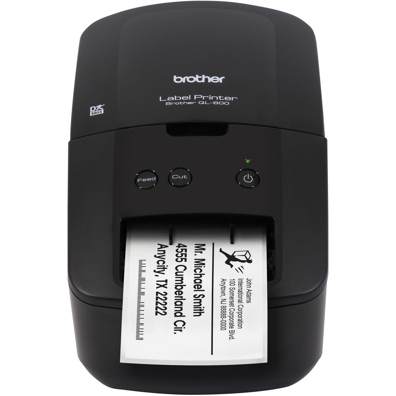 Brother QL-600 Desktop Direct Thermal Printer Monochrome Label Print  USB 2.40