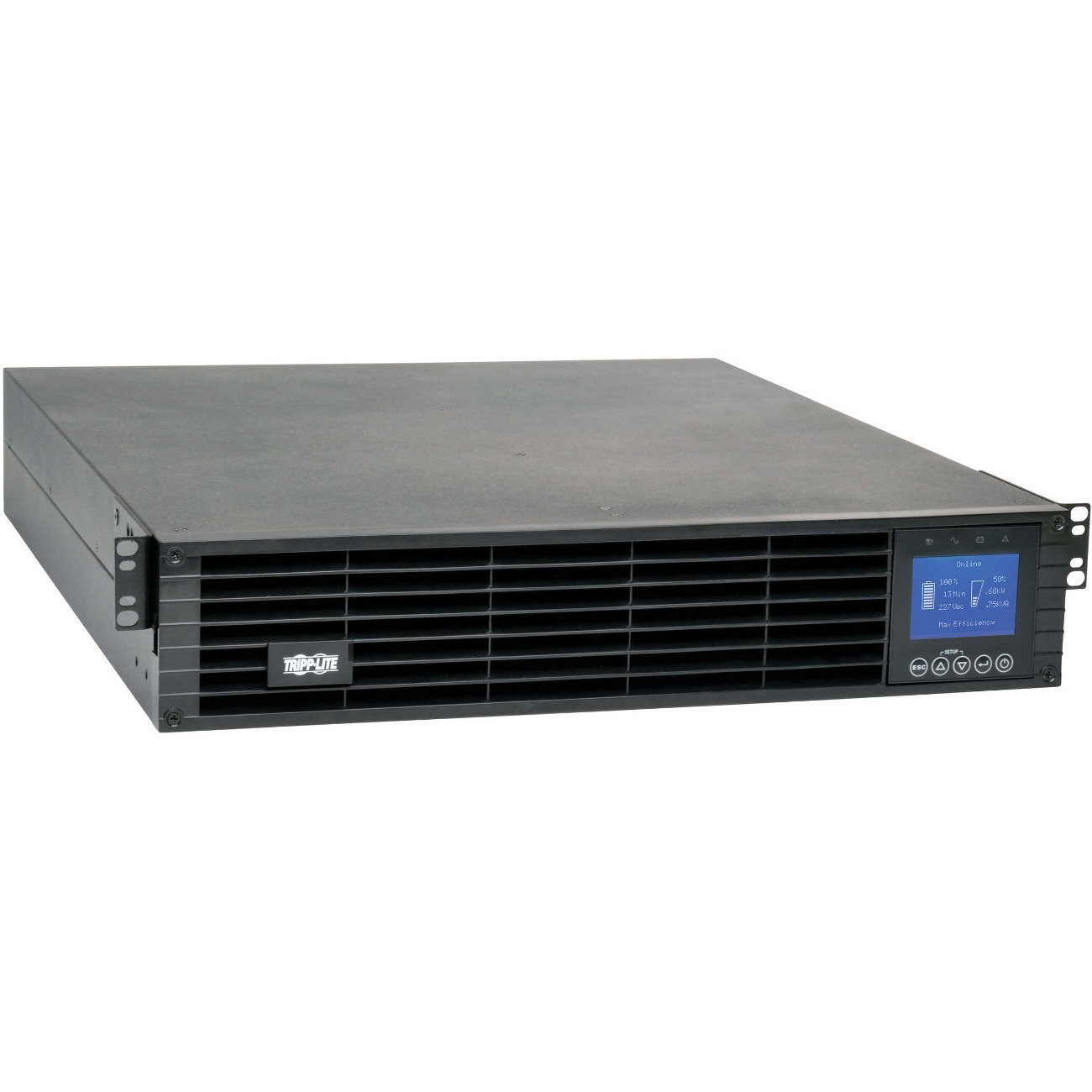 Tripp Lite SmartOnline SUINT1500LCD2UN 1500VA Rack-mountable UPS - 2U Rack-mountable - 5.80 Hour Recharge - 4.50 Minute Stand-by - 230 V AC Input - 200 V AC, 208 V AC, 220 V AC, 230 V AC, 240 V AC Output - Single Phase - Serial Port - 6 x IEC 60320 C13