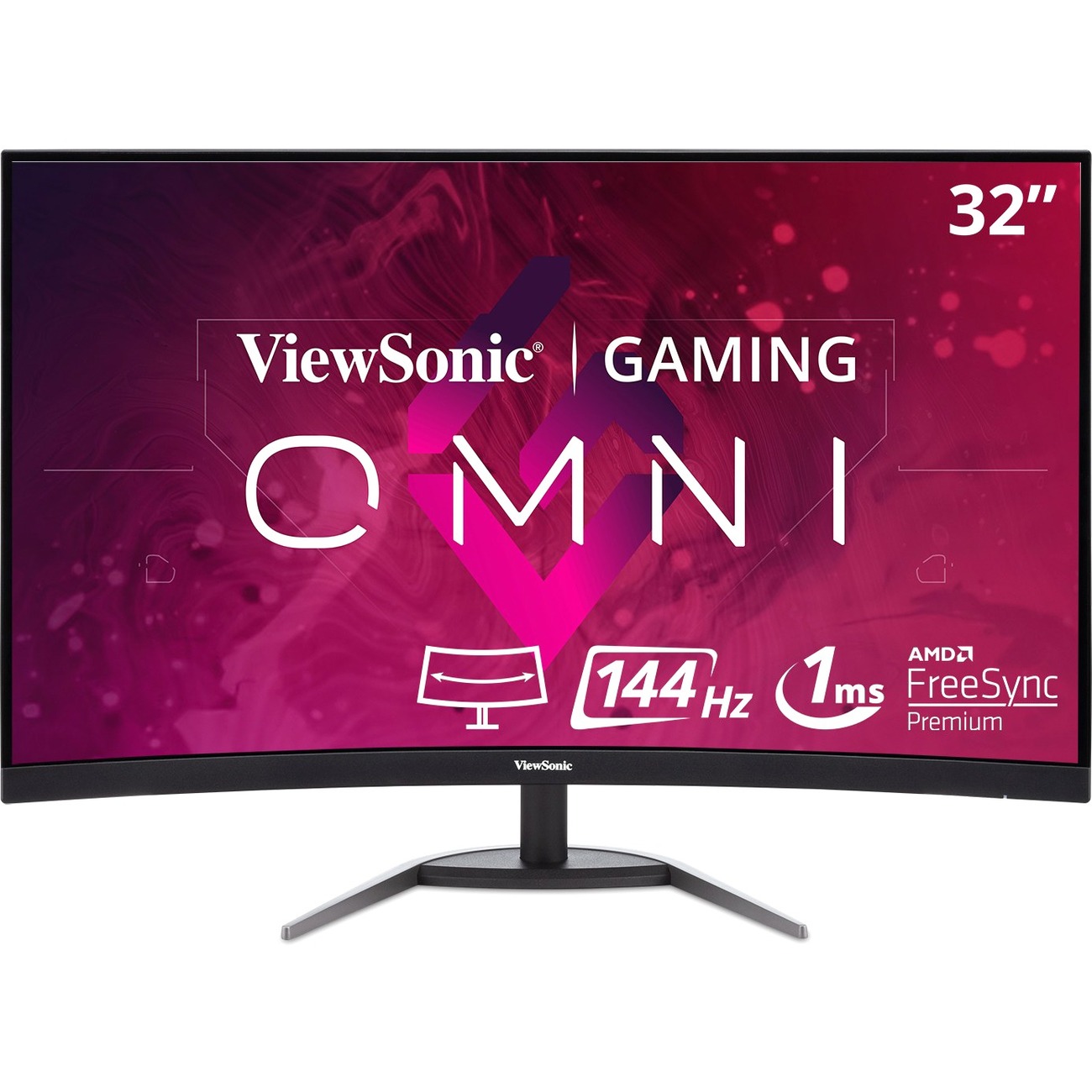 ViewSonic VX3268-2KPC-MHD 32 Inch 1440p QHD Curved 144Hz 1ms