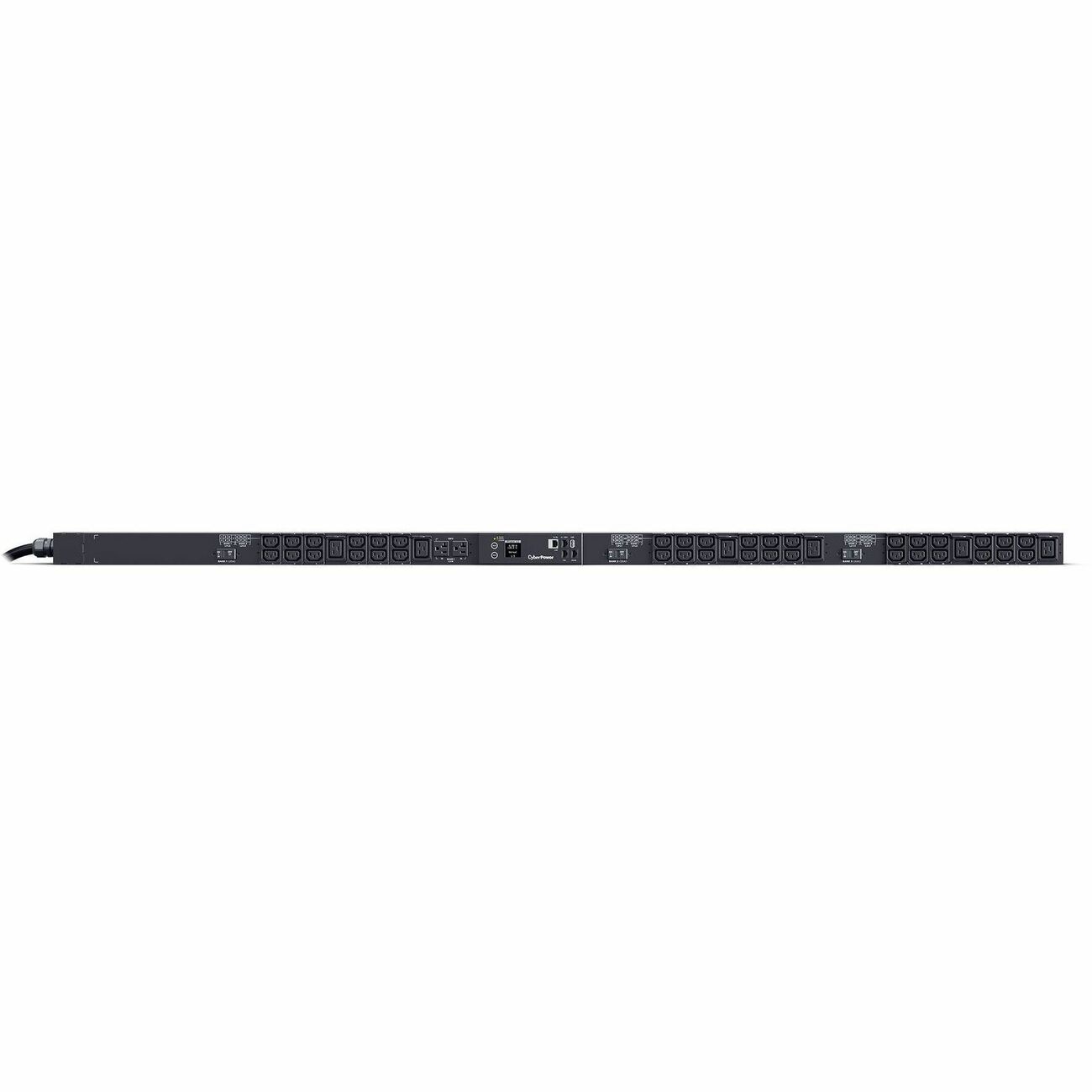 CyberPower PDU33105 3 Phase 120 - 208 VAC 30A Monitored PDU - Monitored - NEMA L21-30P - 44 x NEMA 5-15R - 230 V AC - Network (RJ-45) - 0U - Rack-mountable