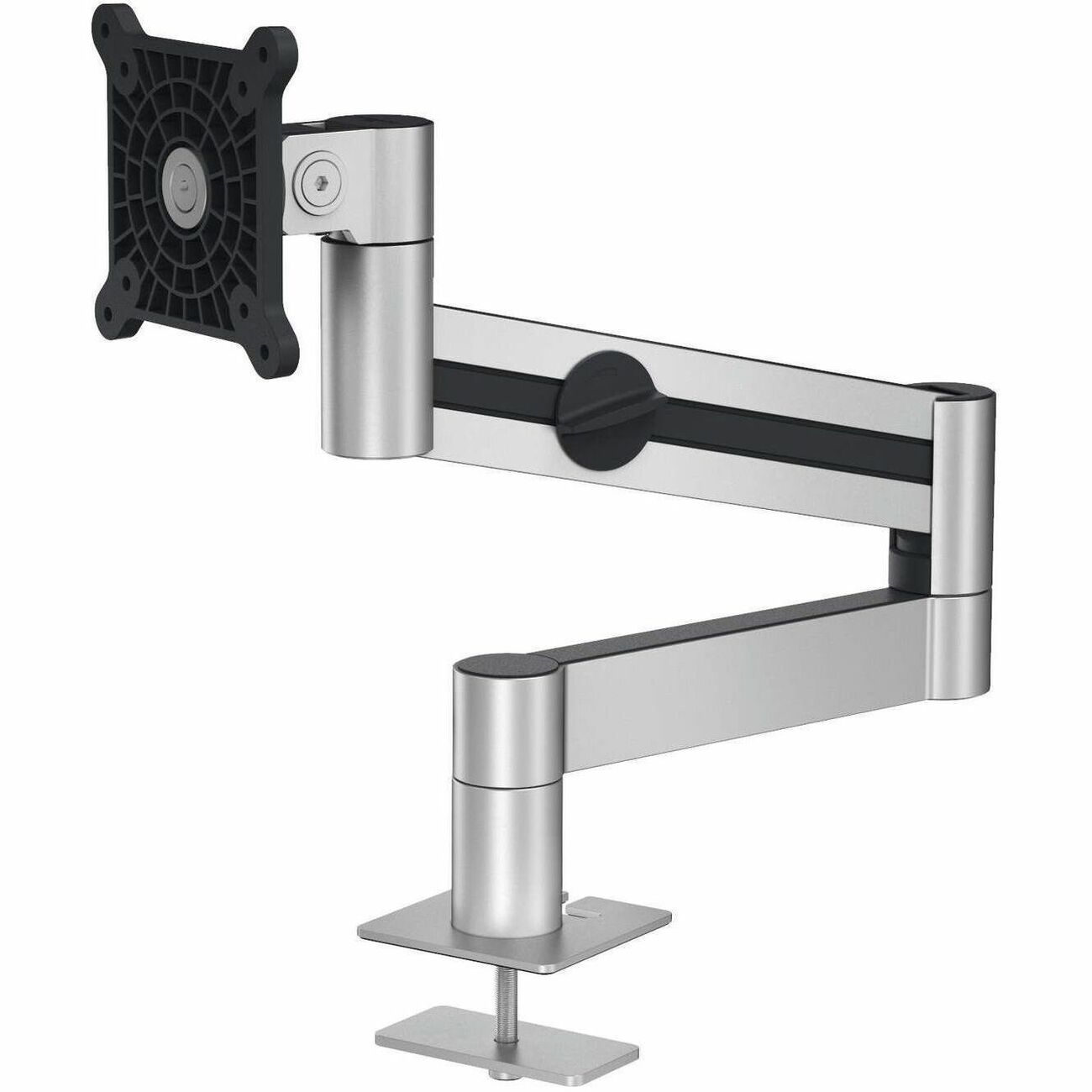 DURABLE Desk Mount for Monitor, Curved Screen Display - Silver