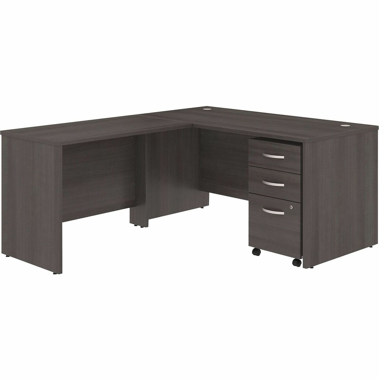 Bush Business Furniture Studio C 60W x 30D L Shaped Desk with Mobile