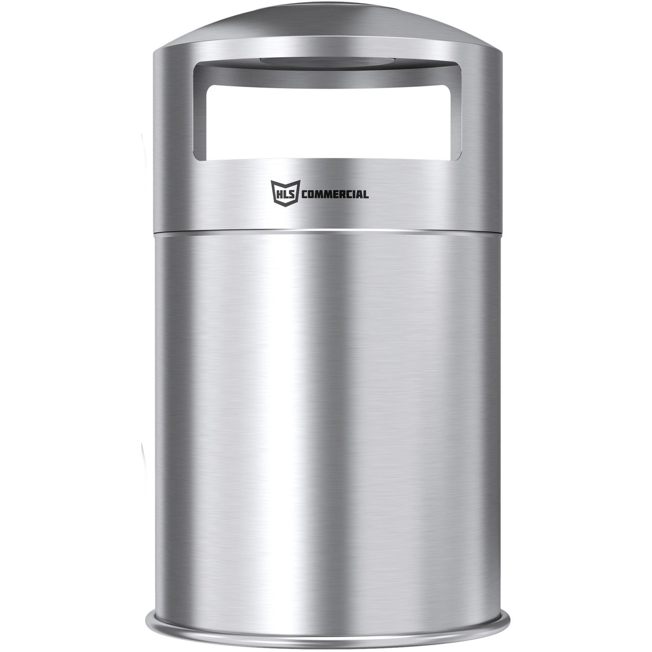 Rubbermaid Commercial BRUTE Recycling Rollout Trash Can with Hinged Lid,  Blue (50 gal.)