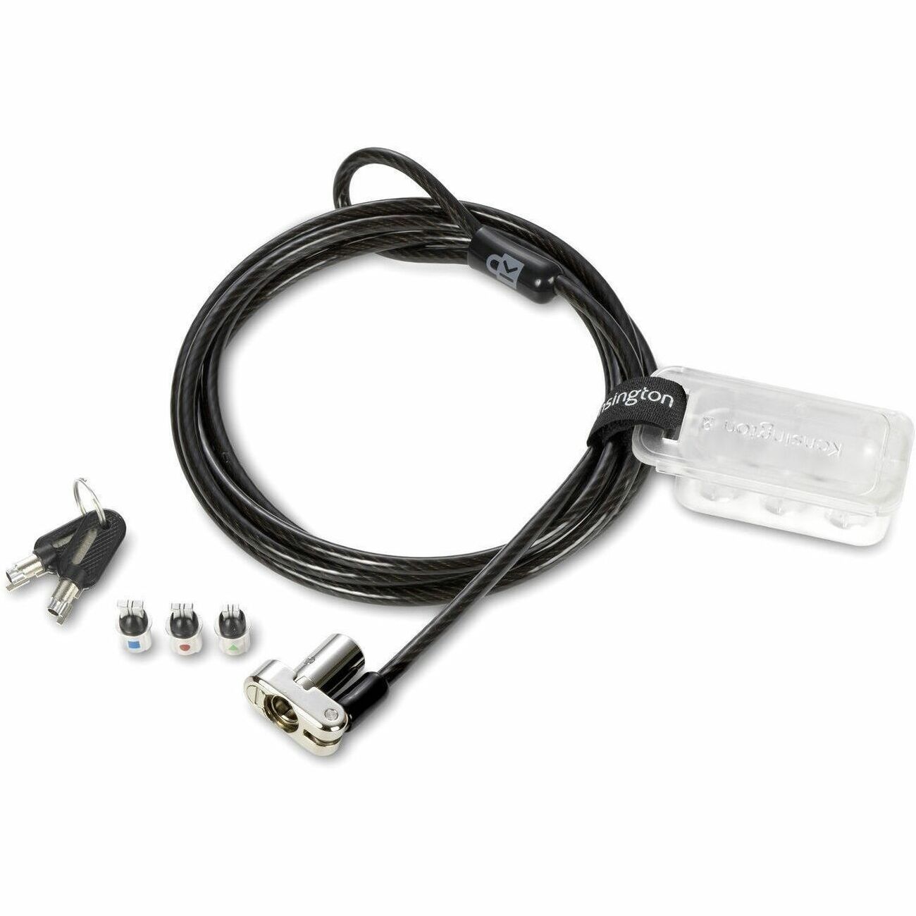 Kensington Universal 3-in-1 Keyed Laptop Lock - Supervisor - 5.9 ft (1.80 m) Cable - Supervisor Keyed - Carbon Steel - For Notebook
