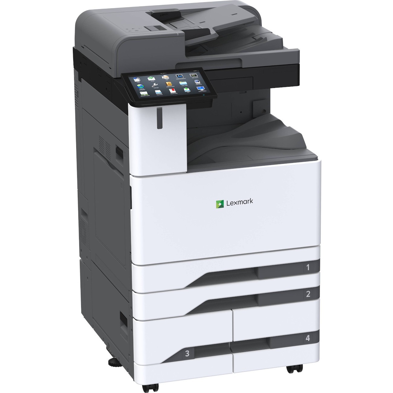 Lexmark CX943adxse Laser Multifunction Printer - Color  - Copier/Fax/Printer/Scanner - 55 ppm Mono/55 ppm Color Print - 2400 x 600 dpi Print - Automatic Duplex Print - Up to 270000 Pages Monthly - Color Flatbed Scanner - 600 dpi Optical Scan - Color Fax -
