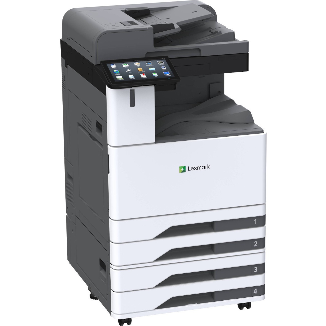 Lexmark CX944adtse Laser Multifunction Printer - Color  - Copier/Fax/Printer/Scanner - 65 ppm Mono/65 ppm Color Print - 2400 x 600 dpi Print - Automatic Duplex Print - Up to 340000 Pages Monthly - Color Flatbed Scanner - 600 dpi Optical Scan - Color Fax -