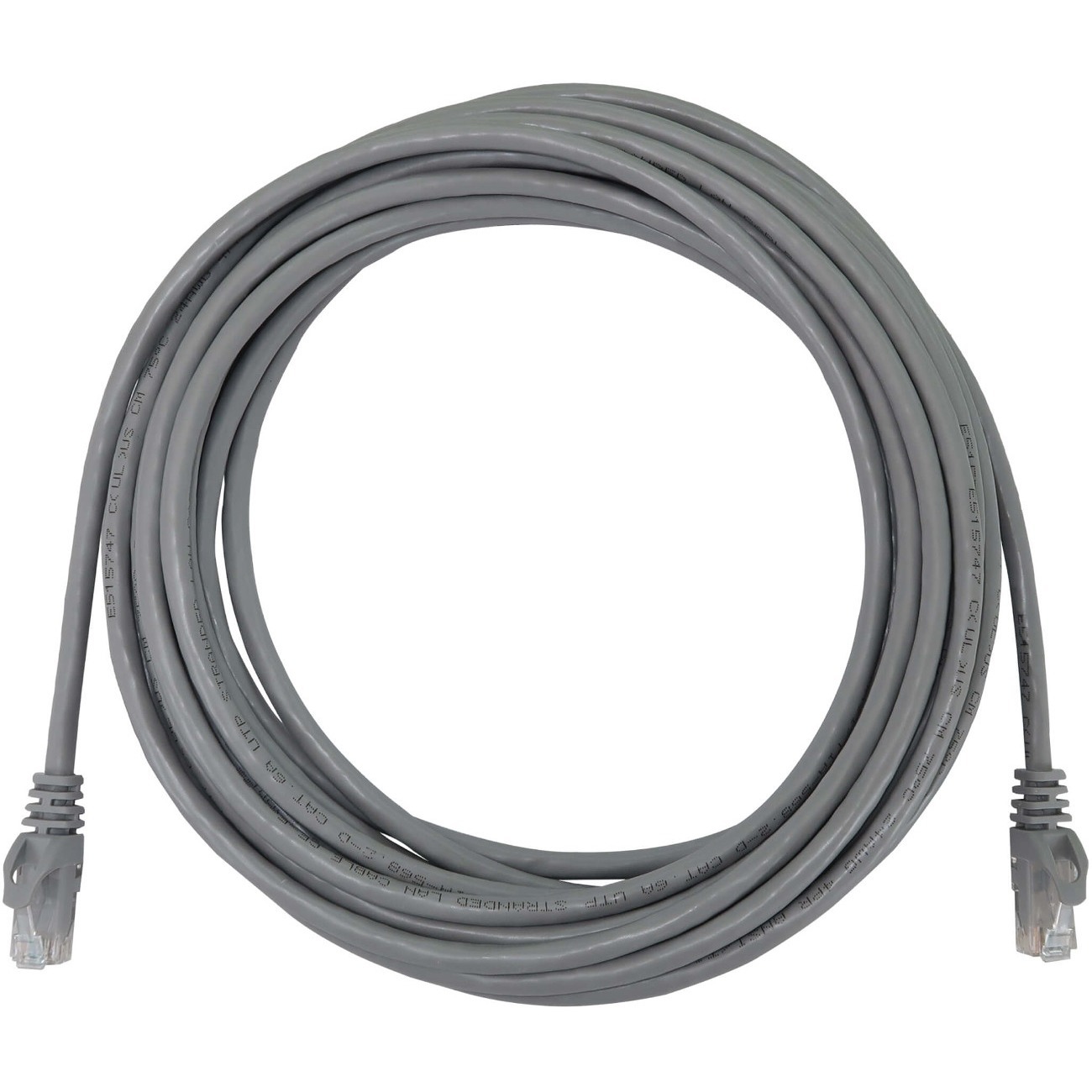 Tripp Lite N261-025-GY Cat.6a UTP Network Cable - 25 ft Category 6a Network Cable for Network Device, Switch, Patch Panel, Server, Router, Hub, Printer, Computer, Photocopier, Modem, Security Device, ... - First End: 1 x RJ-45 Network - Male - Second End: