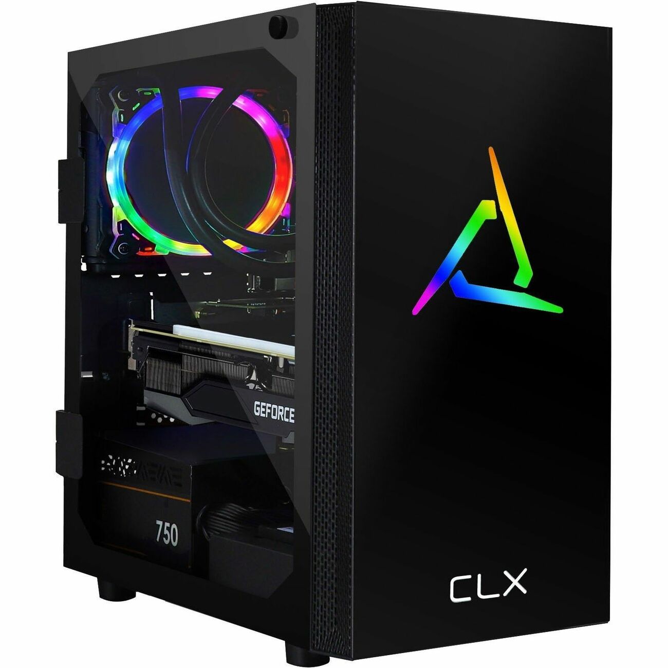 CLX SET VR-Ready Gaming Desktop - Liquid Cooled AMD Ryzen 9 5900X 3.7GHz 12- Core Processor, 16GB DDR4 Memory, GeForce RTX 3060 Ti 8GB GDDR6 Graphics,  480GB SSD, 2TB HDD, WiFi, Windows 11