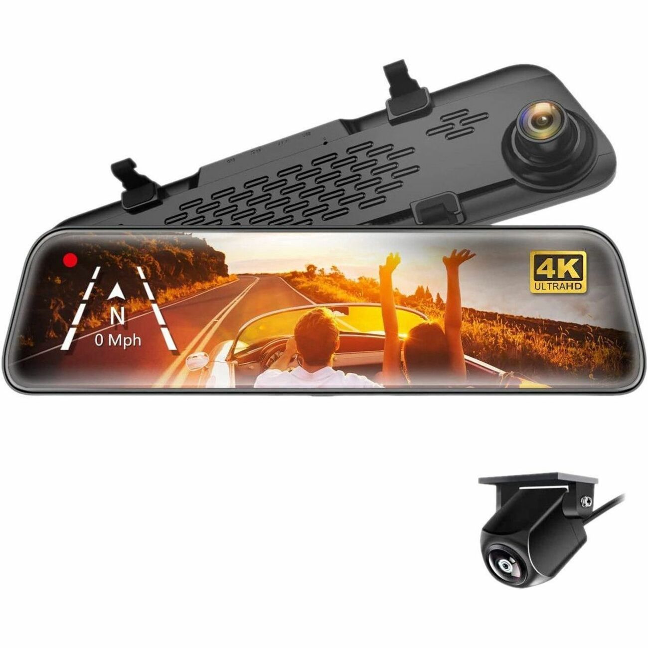 GekoGear Orbit D400 4K Rearview Mirror Dash Cam with 1080P Backup GekoGear Orbit D400 4K Rearview Mirror Dash Cam with 1080P Backup