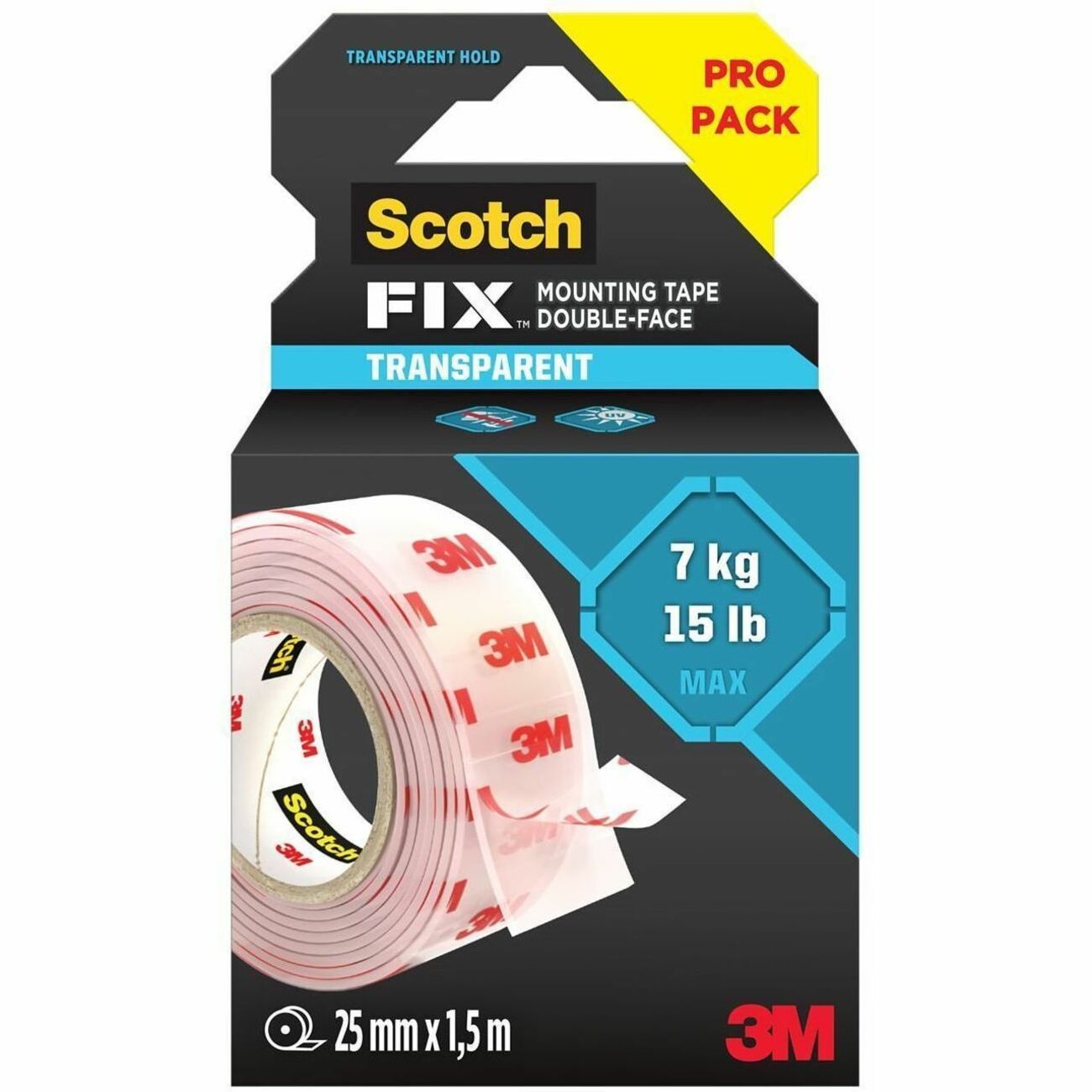 Scotch Scotch-Mount Clear Double-Sided Mounting Tape