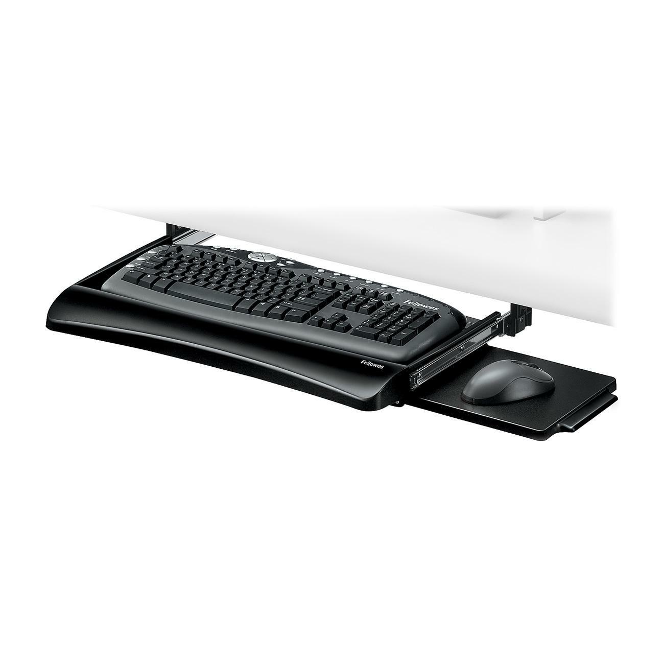20 1//8w x 7 3//4d Black Office Suites Underdesk Keyboard Drawer