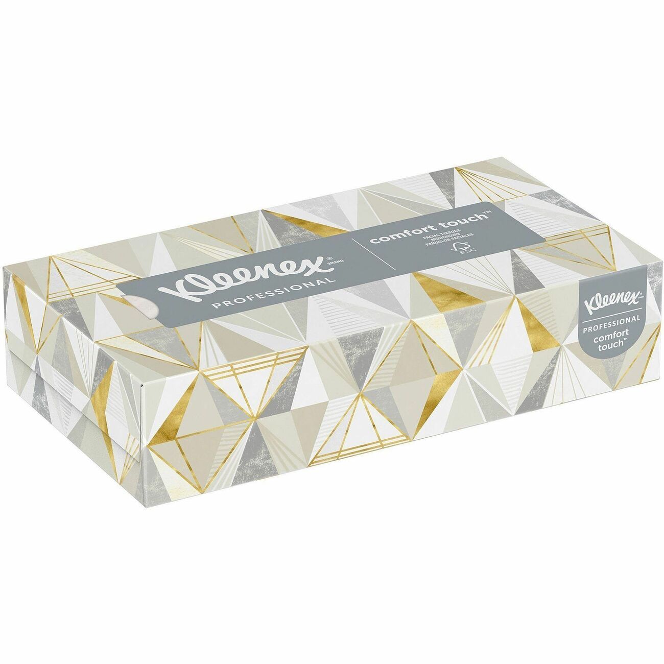 Kleenex Professional Facial Tissue, Flat Box, 2-Ply, White, 125