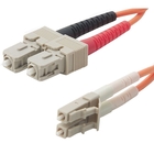 Belkin Duplex Fiber Optic Patch Cable - SC Male - LC Male - 2m - Orange