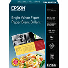 Epson Premium Inkjet Inkjet Paper - 95% Opacity - Letter - 8 1/2" x 11" - Ultra Smooth - 500 / Box - Bright White