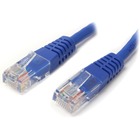StarTech.com 6 ft Blue Molded Cat5e UTP Patch Cable - Make Fast Ethernet network connections using this high quality Cat5e Cable, with Power-over-Ethernet capability - 6ft Cat5e Patch Cable - 6 ft Cat 5e patch cable - 6' Cat5e Patch Cord - 6ft Molded Patch Cable - 6' Cat 5 RJ45 Patch Cable - Blue
