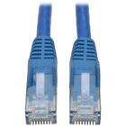 Tripp Lite Cat6 Patch Cable - 25 ft Category 6 Network Cable for Network Device - First End: 1 x RJ-45 Network - Male - Second End: 1 x RJ-45 Network - Male - 10 Gbit/s - Patch Cable - Gold Plated Contact - CM - 24 AWG - Blue