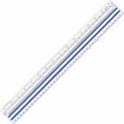 Westcott Magnifying Computer Printout Rulers - 15" Length 1" Width - 1/16 Graduations - Imperial, Metric Measuring System - Acrylic - 1 Each - Clear