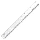 Westcott Shatter-proof Ruler - 12" Length 1" Width - 1/16 Graduations - Metric, Imperial Measuring System - Plastic - 1 / Each - Clear