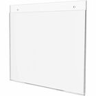 Deflecto Classic Image Wall Mount Sign Holders - 1 Each - 11" (279.40 mm) Width x 8.50" (215.90 mm) Height - Plastic - Clear