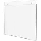Deflecto Classic Image Wall Mount Sign Holders - 1 Each - 11" (279.40 mm) Width x 8.50" (215.90 mm) Height - Wall Mountable - Plastic - Clear