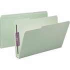 Smead File Folders with SafeSHIELD Fasteners - Legal - 8 1/2" x 14" Sheet Size - 2" Expansion - 2 x 2S Fastener(s) - 2" Fastener Capacity for Folder - 1/3 Tab Cut - Top Tab Location - Assorted Position Tab Position - 25 pt. Folder Thickness - Pressboard -