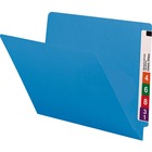 Smead End Tab File Folders with Shelf-Master Reinforced Tab - Letter - 8 1/2" x 11" Sheet Size - 3/4" Expansion - Straight Tab Cut - 11 pt. Folder Thickness - Blue - 39 g - Recycled - 100 / Box