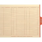 Smead 1/5 Cut Tab Out Guide - Printed OUT - 5 Tab(s)/Set - 12.25" x 9.5" - 100 / Box - Manila Divider - Red Tab