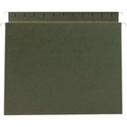 Smead Letter Recycled Hanging Folder - 2" Folder Capacity - 8 1/2" x 11" - 2" Expansion - Pressboard - Standard Green - 10% Recycled - 25 / Box