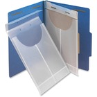 Smead 2-Hole Punched Poly Retention Jackets - Letter, Legal - 8 1/2" x 14" , 8 1/2" x 11" Sheet Size - 100 Sheet Capacity - 3/4" Expansion - 1 Divider(s) - Polypropylene - Clear - 30.3 g - 24 / Box