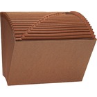Smead Letter Recycled Expanding File - 8 1/2" x 11" - 7/8" Expansion - 21 Pocket(s) - Redrope - Redrope - 30% Recycled - 1 Each