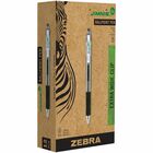 Zebra Pen Eco Jimnie Clip Retractable Ballpoint Pens - Medium Pen Point - 1 mm Pen Point Size - Refillable - Retractable - Blue - Smoke Barrel - 1 Each