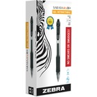 Zebra Pen Sarasa Dry X20 Gel Retractable Pens - Medium Pen Point - 0.7 mm Pen Point Size - Refillable - Retractable - Black Pigment-based Ink - Translucent Barrel