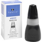 Sparco Stamp Refill Inks - 1 / Each - Black Ink - Black