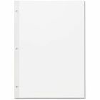 Sparco Unruled Filler Paper - 100 Sheets - Plain - Unruled - 20 lb Basis Weight - 8 1/2" x 11" - White Paper - Subject, Reinforced Edges - Recycled - 100 / Pack