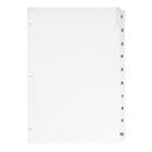 Sparco Quick Index Dividers - 10 Printed Tab(s) - Digit - 1-10 - 8.50" Divider Width x 11" Divider Length - Letter - 3 Hole Punched - 1 Set
