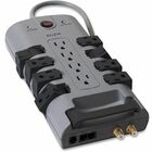 Belkin 12-Outlet Pivot-Plug Surge Protectors - 8 foot Cable - 4320 Joules - 12 x AC Power - 4320 J - Phone, Coaxial Cable Line
