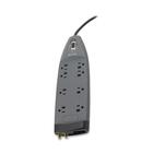 Belkin 8 Outlet Home/Office Surge Protector with coxial protection - 6 foot Cable - Black- 3550 Joules - 8 x AC Power - 3550 J - 125 V AC Input - Cable Modem/DSL/Fax/Phone, Coaxial Cable Line