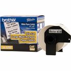 Brother QL Printer DK1240 Lrg Multipurpose Labels - 2" Width x 4" Length - Direct Thermal - White - 600 Total Label(s) - 1 / Roll