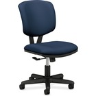 HON Volt Chair - Navy Seat - Navy Fabric Back - Black Frame - Low Back - 5-star Base - Black
