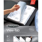 Wilson Jones View-TabÂ® Transparent Dividers - 5 Print-on Tab(s) - 5 Tab(s)/Set - Transparent Polypropylene Divider - Clear Polypropylene, Transparent Tab(s) - 5 / Set