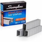 Swingline Premium Heavy-Duty Staples - 100 Per Strip - Heavy Duty - 3/4" Leg - Holds 160 Sheet(s) - for Paper - Chisel Point - Silver1000 / Box