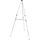 Quartet Lightweight Telescoping Display Easel - 11.34 kg Load Capacity - 66" (1676.40 mm) Height - Aluminum, Steel, Metal - Silver