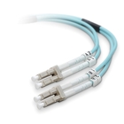 Belkin Fiber Optic Duplex Patch Cable - 6.6 ft Fiber Optic Network Cable for Network Device - First End: 2 x LC Network - Male - Second End: 2 x LC Network - Male - Patch Cable - Aqua