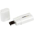 StarTech.com USB 2.0 to Audio Adapter - Sound card - stereo - Hi-Speed USB - Turn a USB port into a Stereo Sound Card - usb sound card - usb external sound card - laptop sound card -usb stereo adapter