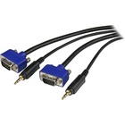 StarTech.com 6 ft Coax High Resolution Monitor VGA Cable w/ Audio - HD15 M/M - 6ft