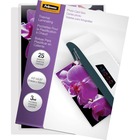 Fellowes Glossy Pouches - Photo, 3 mil, 25 pack - Laminating Pouch/Sheet Size: 6.25" Width x 3 mil Thickness - Type G - Glossy - for Photo, Document - Durable - Clear