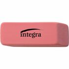 Integra Pink Pencil Eraser - Pink - 2" (50.80 mm) Width x 0.80" (20.32 mm) Height x 0.40" (10.16 mm) Depth x - 1 Each - Soft, Pliable, Latex-free