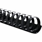 Sparco Plastic Binding Spines - 1.50" (38.10 mm) Diameter - 320 x Sheet Capacity - Black - Plastic - 100 / Box